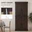 Freestanding Kitchen Pantry, 4 Doors, 2 Large Cabinets, Wide Drawer, Coffee
