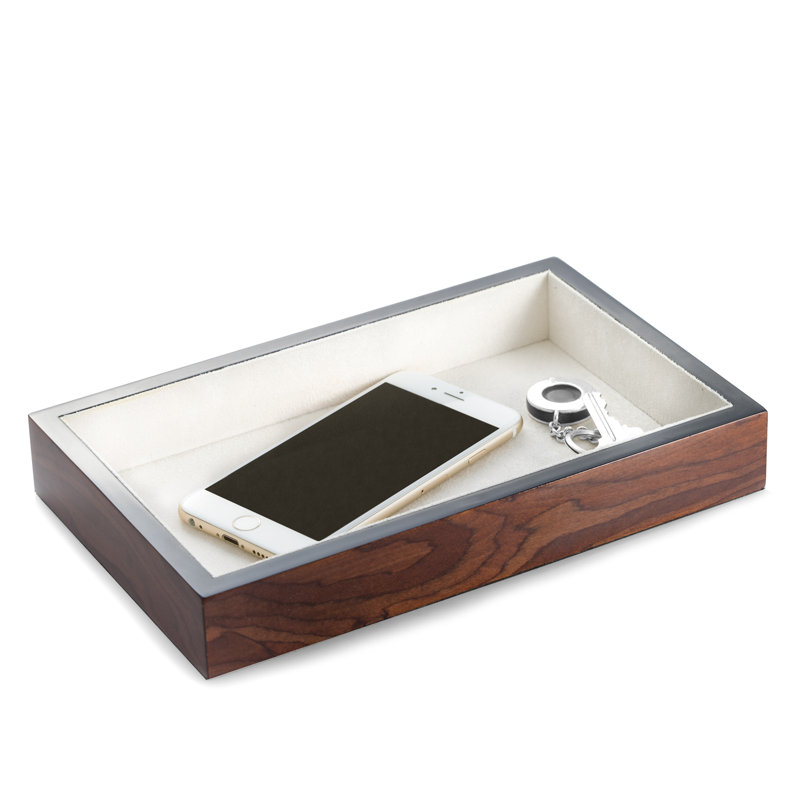 Wood Jewellery Organizer Tray +, Brown