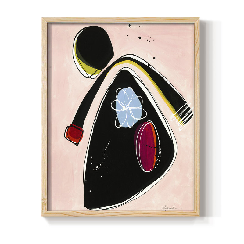 Wanna Play? II Framed Print - Solid Wood, 11" H x 9" W, Natural