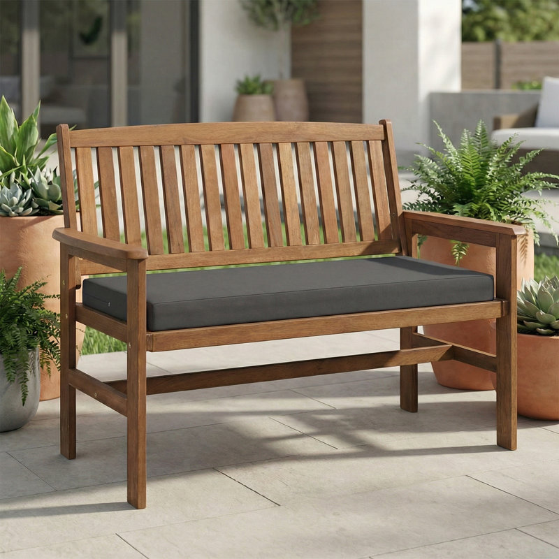 Coussin de banc de jardin 2/3/4 places - Coussin de patio imperméable 300D Oxford Housse amovible, 42.1"×18.1"×3.2"