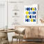 Avery bleu jaune moderne II-108360561