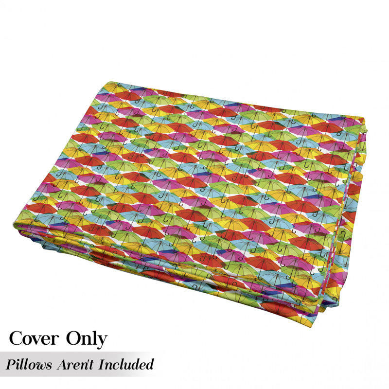 Housse de coussin d'extérieur Umbrella in Rain, H 2 po x l 27 po x P 88 po