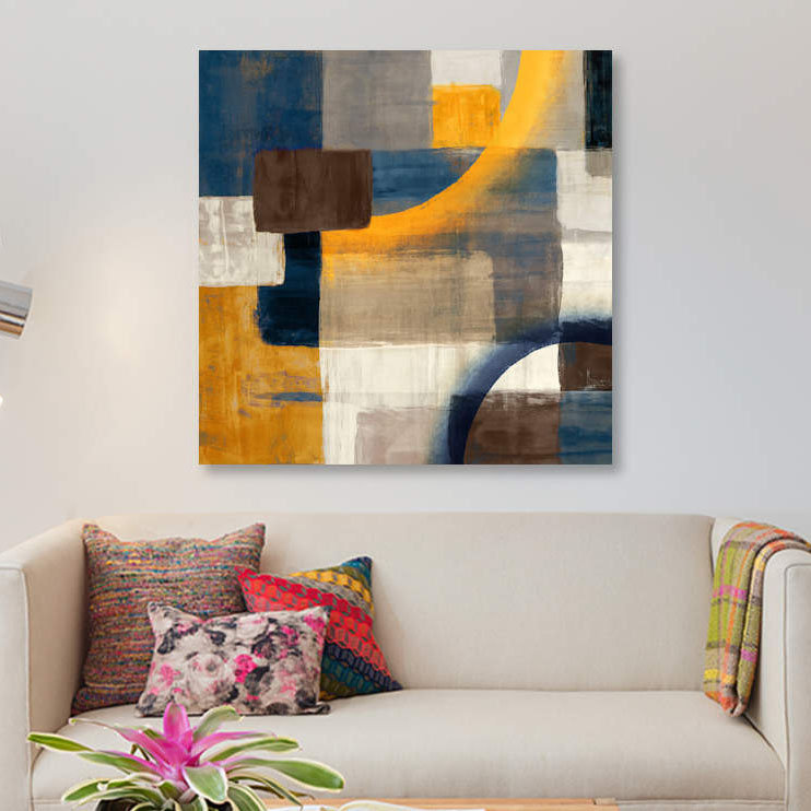«Commencement II», impression sur toile, H 37 po x l 37 po x P 1,5 po, Pas de tapis, Toile tendue