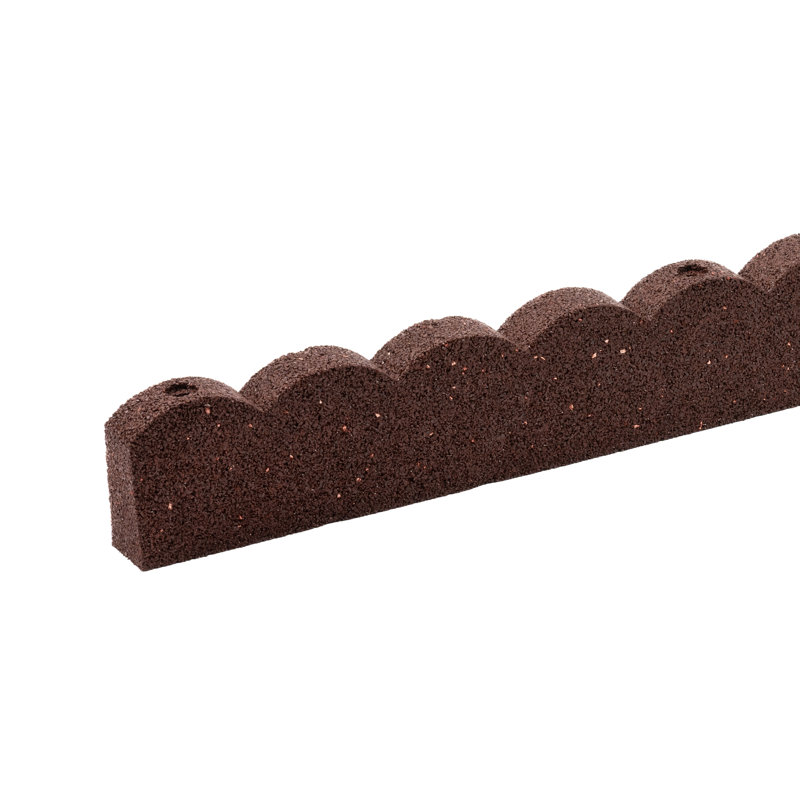 9cm H x 120cm W Composite Lawn Edging, Brown