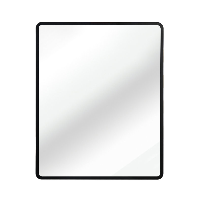 Armoire à miroir murale noire encastrable 24 x 30 pouces, H 5,12 po x l 30 po x P 24 po