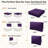 5'' Outdoor Cushions and Replacement Patio Cushions 25.5''W X 25.5''D Outdoor Furniture Cushions Set for 6 Seats-129439357