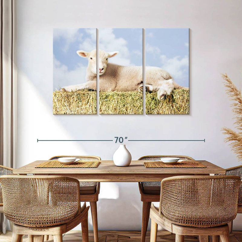 Young Sheep, 36" H x 57" W