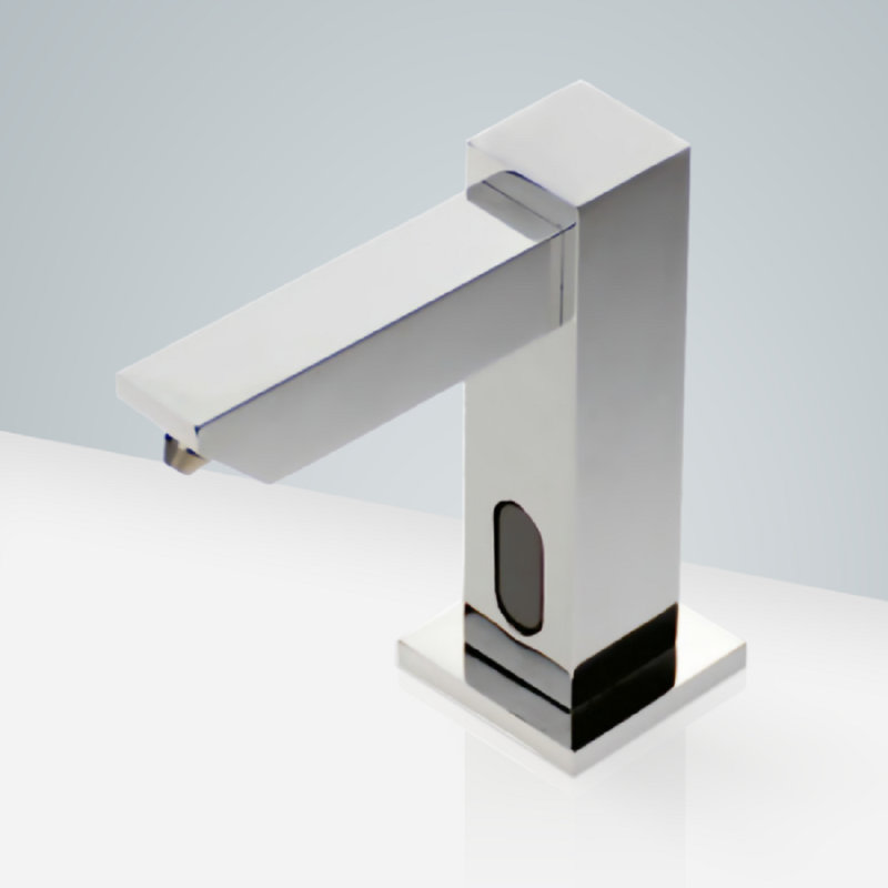 Robinet à capteur automatique sans contact BathSelect à finition chromée commerciale - hygiénique, économiseur d'eau