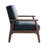Augustus 36.6" Modern Solid Wood Accent Chair Upholstered in Faux Leather-1315814886