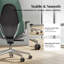 Fauteuil de direction haut de gamme en cuir véritable à dossier haut, revêtement en relief, fauteuil de bureau à domicile inclinable, hauteur et profondeur de siège réglables-1237600573