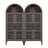 Set Of 2 Rustic Arched Cabinet Display Cabinet, Wood Kitchen Pantry Cupboard, 2 Arched Glass Doors,  With Storage And Adjustable Shelves For Dining Room, Living Room-19488633
