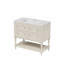 Ensemble de meuble-lavabo avec lavabo, lavabo en céramique encastré, ensemble de meuble-lavabo autoportant avec 4 tiroirs, armoire de salle de bain avec cadre en bois massif-112897500
