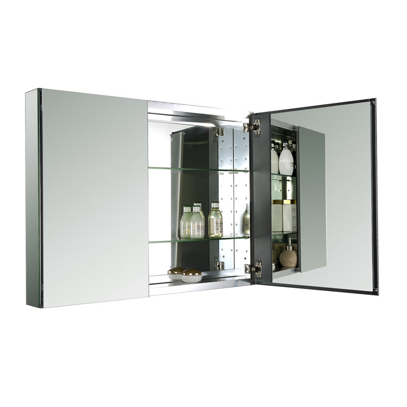 Ensemble de meuble-lavabo simple 45 po avec miroir Gilberton, Blanc neige