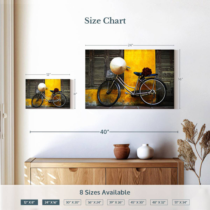 Mehar Vietnamese Bicycle, 16" H x 24" W
