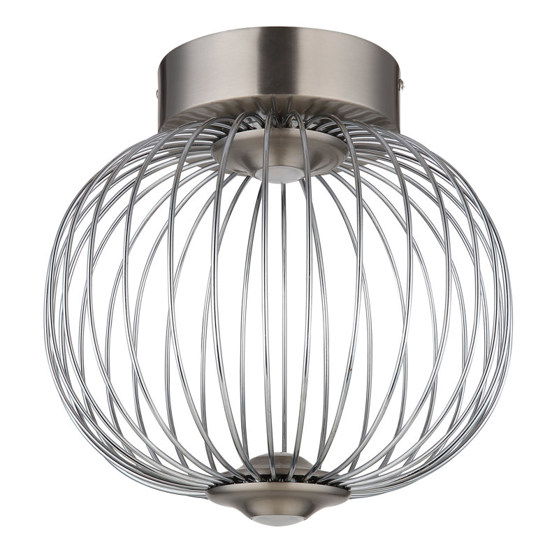 Conlyn LED Flush Mount, Silver, Silver