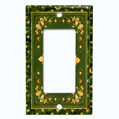Plaque d'interrupteur en métal