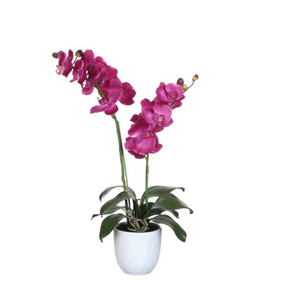 66cm Faux Flowering Plant in Pot