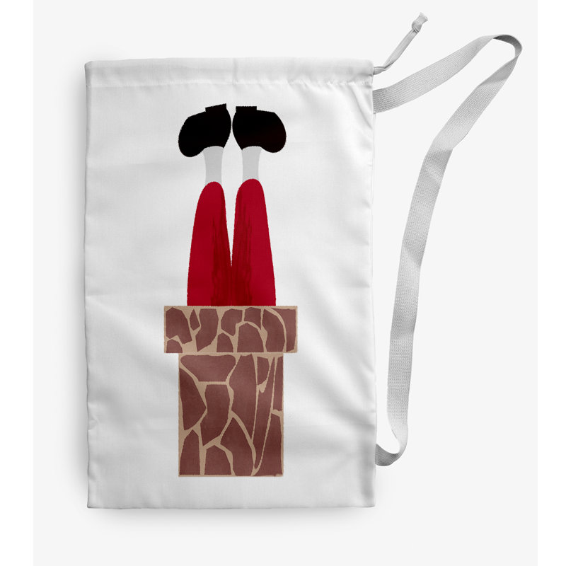 Fabric Laundry Bag with Handles, Small (29" H x 18" W), Brown