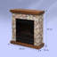 Lienz Klarstein 66cm W Brown Electric Fireplace