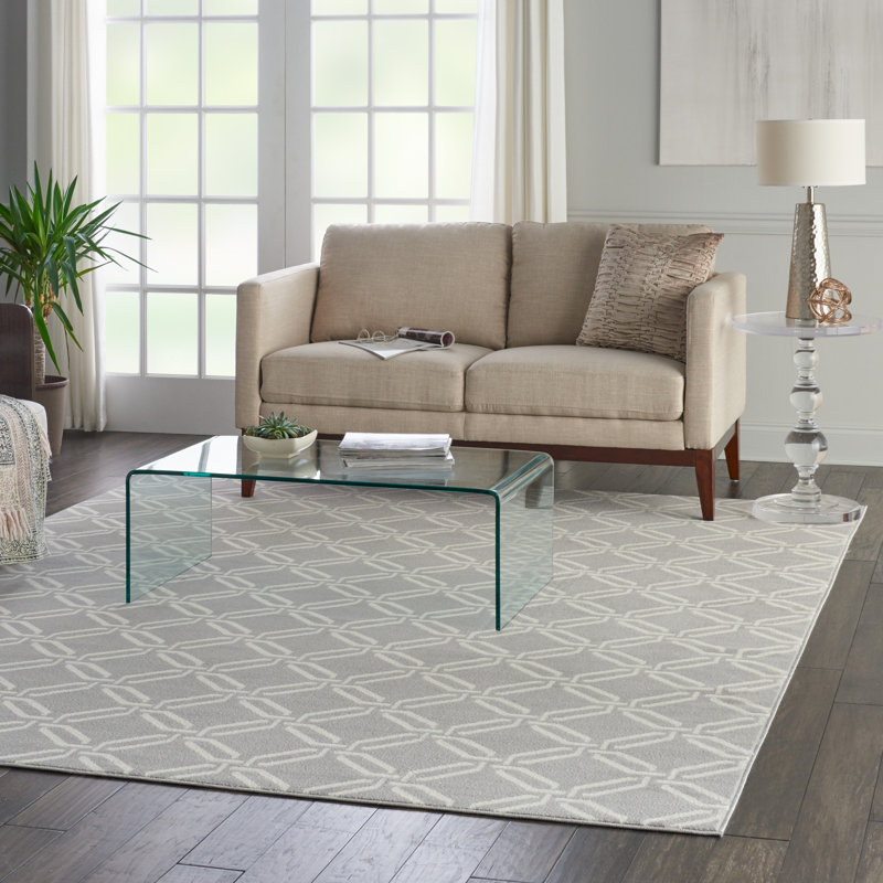 Garnier Geometric Indoor Rug, Rectangle 4' x 6'