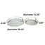 Decorative stainless steel tray set with metal mirror-62787582