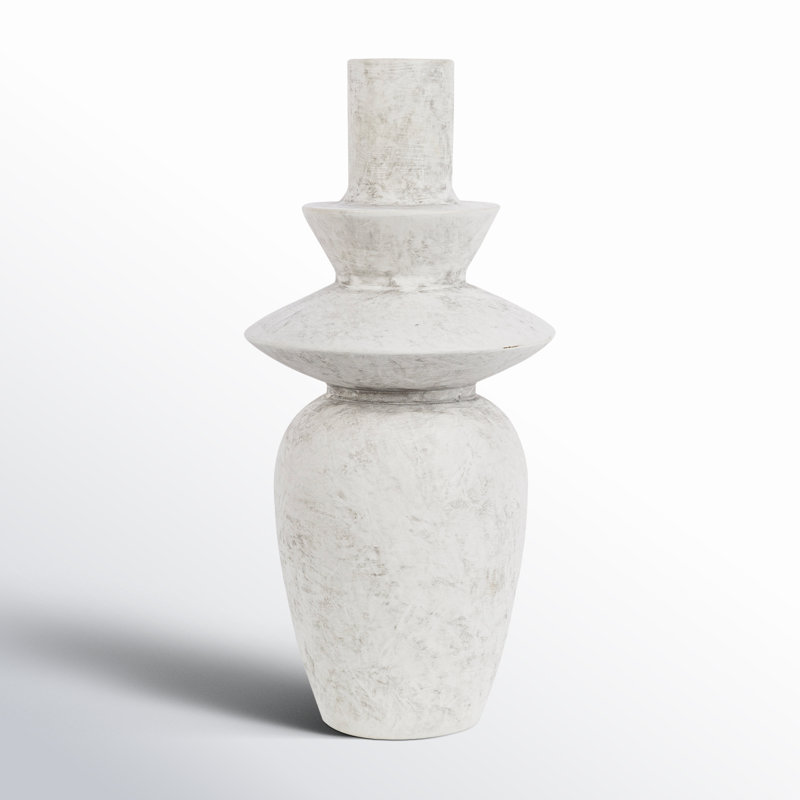 Vase de table en céramique Fitzpatrick, Blanc
