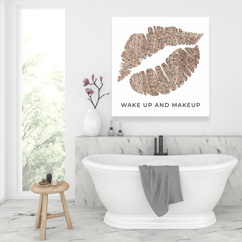 Réveil et maquillage - Toile dorée Home Decor | Art de la mode