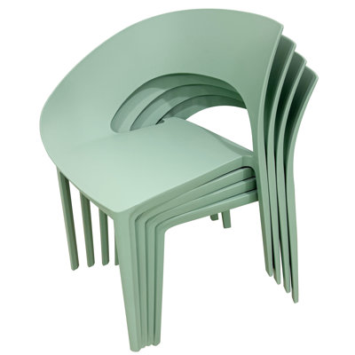 Haze Polypropylene Single - Side Chairs   Of 4  For Pop Up Gatherings, Finish, Zero Maintenance, Comfortable Long Sitting 4 Indoor Decor, Water , Lumbar Comfort, Stackable Storage