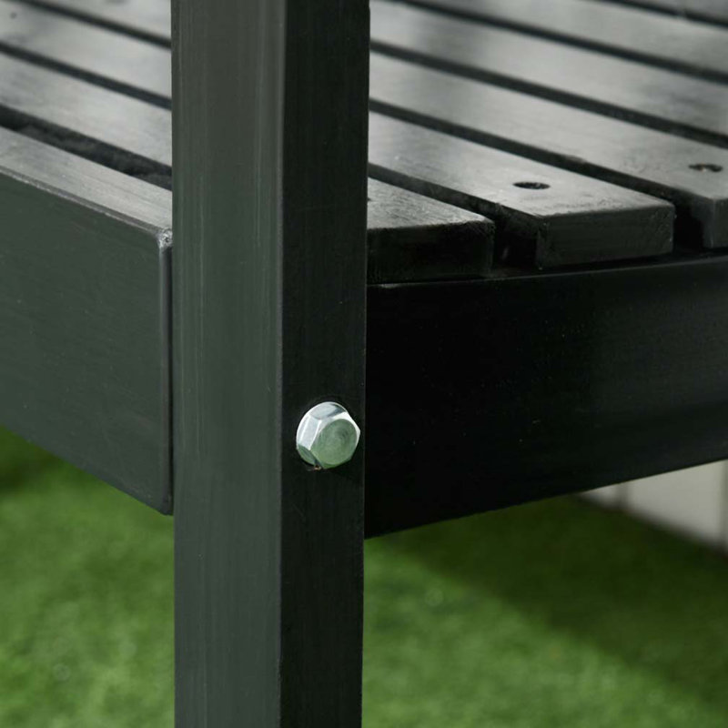 Banc de jardin 61,5 ", banc de véranda pour 3 personnes