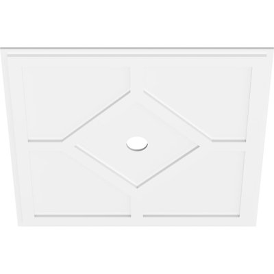 Diamètre intérieur de médaillon contemporain en PVC de qualité architecturale 3 po Embry