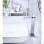 Robinet de lavabo de salle de bain avec jet en cascade et bec en acier inoxydable pour un ajustement facile-121645609