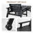 Burdge ZeaLuxe 2-Piece HDPE Patio Chaise Lounge with Wheels and Adjustable Backrest-239608417