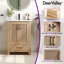 Meuble-lavabo simple 24 po avec plateau en céramique, portes à fermeture en douceur et tiroir-121985607