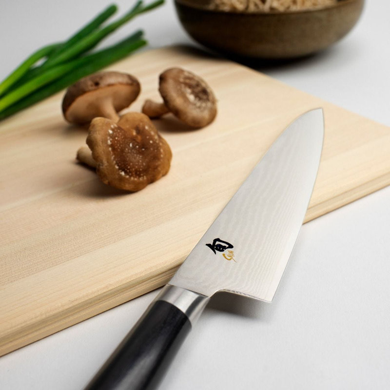 Classic 7'' Japanese Chef's Knife with Ebony Pakkawood Handle