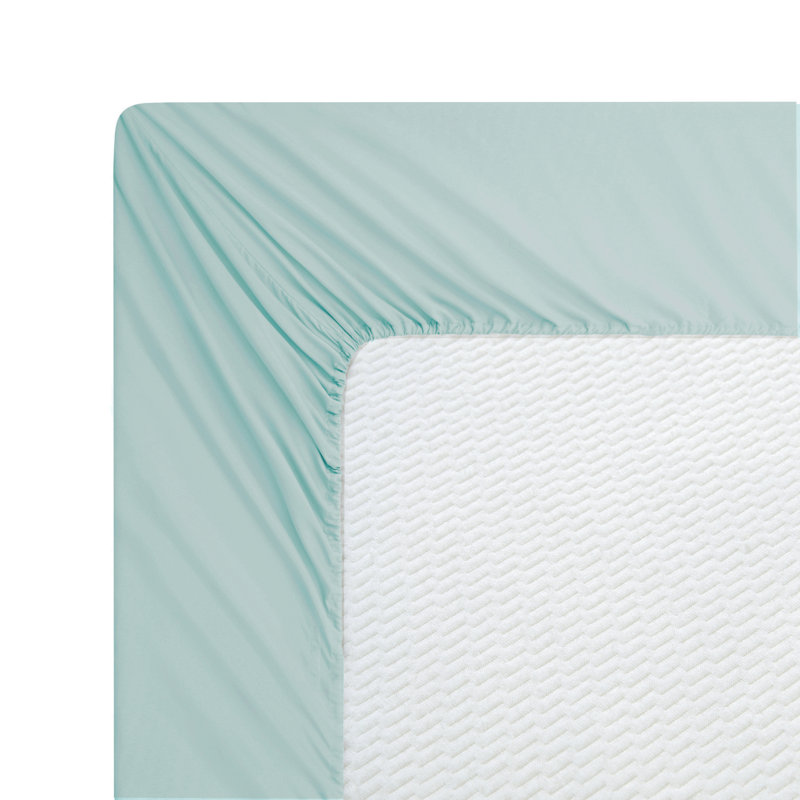 Ensemble de draps en coton 3 pièces avec housse de coussin Marina, Ensemble de draps pour lit simple + 1 taie d'oreil