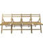 4 chaises pliantes en bois massif - confortables et pouvant accueillir n'importe où