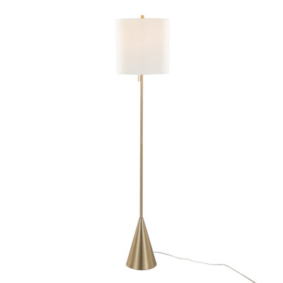 Lampe sur pied contemporaine en métal