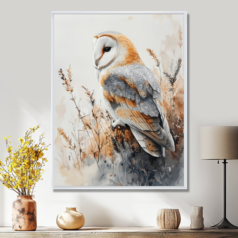 Fevbas - animaux, impressions sur toile, H 40 po x l 30 po, Impression encadrée flottante, Blanc