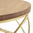 Golden Side Table MDF TOP+ METAL FRAME