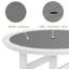 Table de bar 48,03 po PEHD