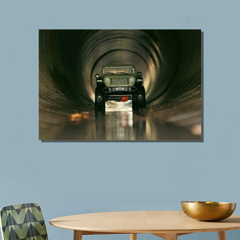 Adventure Vehicle in Tunnel for Explorers' Spaces, 8" H x 12" W
