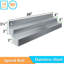 Rail de rangement mural double niveau en acier inoxydable de 91 cm (36 po), robuste, pour bouteilles d'alcool.
