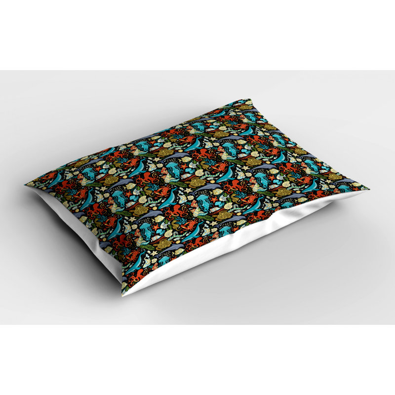 Fish Polyester Sham Set, Twin