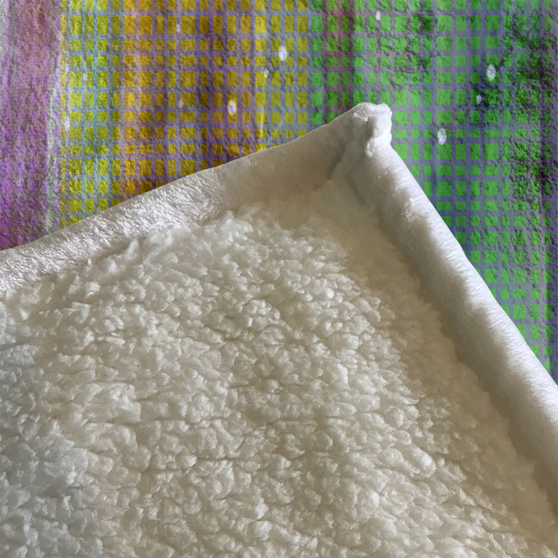 Plain Weave / Muslin Throw Blanket, Northern Lights
