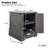 Farmhouse Barn Doors End Table With Charging Station And Adjustable Shelf For Versatile Use-1515230829
