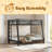 Metal Full XL Over Queen Bunk Bed For Teens And Adults,Space-Saving/Noise Reduced/No Box Spring Needed