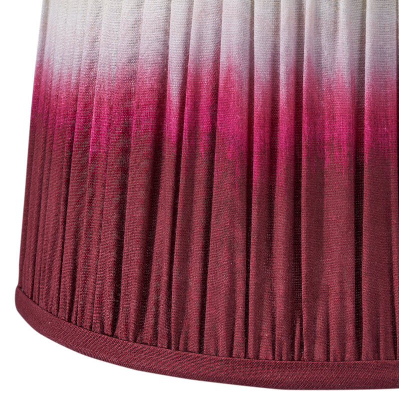 Scallop Cotton Empire Lamp Shade ( Uno ), Red, 15cm H x 25cm W x 25cmD