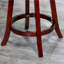 Tabouret de bar de 30 po de hauteur avec finition texturée cerise, hauteur du siège gris anthracite, cerise, tissu - sièges polyvalents et chics-125551561-125551563