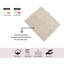 Tapis 100% coton lavable à la machine de la collection Bell Flower (ensemble de 2)-720450464-756968812