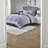 Elegant Navy Jacquard Bedding Sets, Polyester Comforter With Decorative Accents